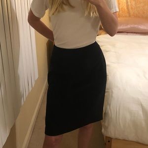 Black pencil skirt